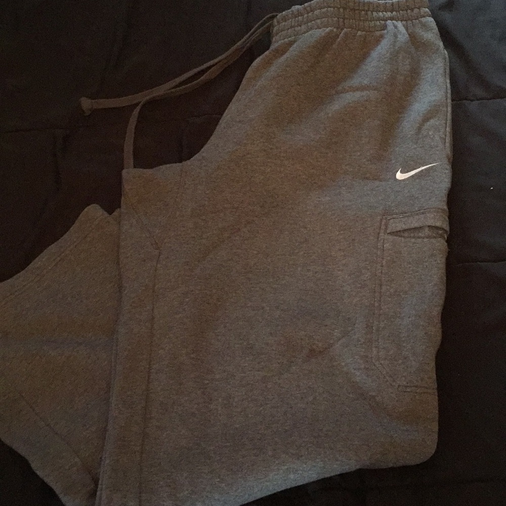 Gray Nike Sweats with pockets on both sides